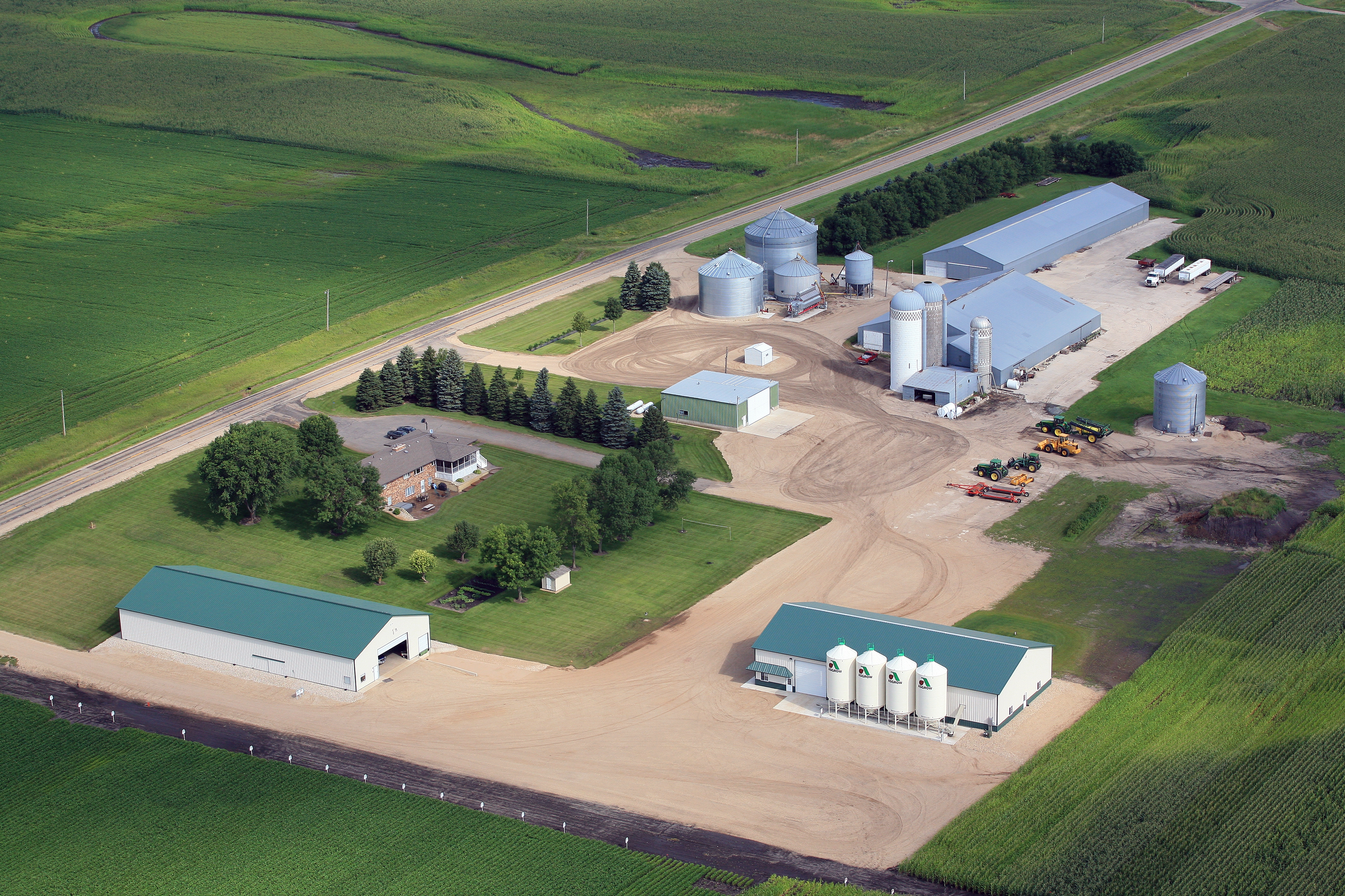 Domnick Seeds farm landscape in west-central Minnesota